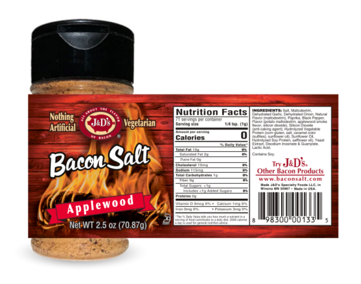 J&amp;D's Applewood Bacon Salt – J&amp;D's Bacon Salt