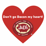 NEW! Bacon Heart Stickers