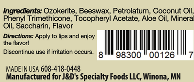 J&D's Sriracha Lip Balm